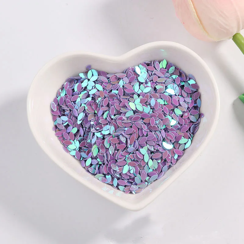 4x2 мм конский глаз ногти блёстки Дети DIY рисовые зерна бусины PVCAB цвет небольшой