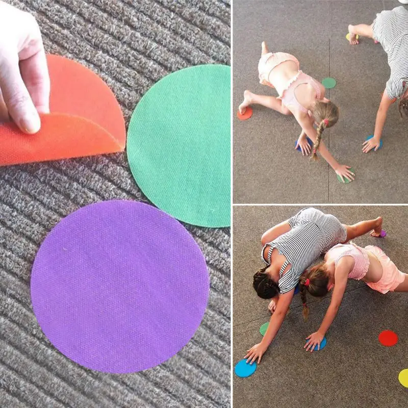 6 Colors Flat Kindergarten Classroom Round Preschool Training Tag Sticker Magic | Дом и сад
