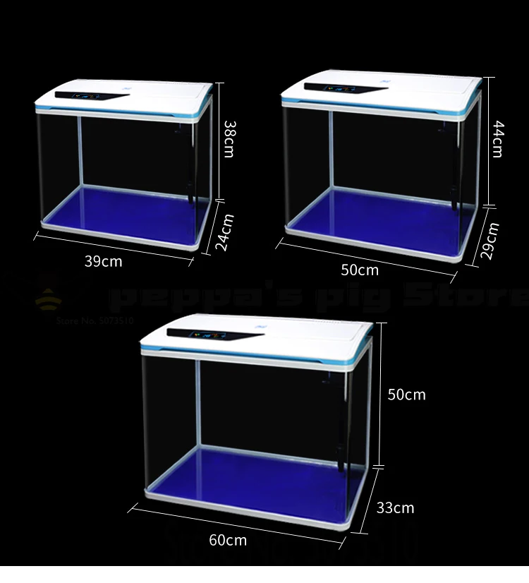 Water-free Ecological Fish Tank Small Aquarium Self-circulating Living Room Goldfish Tank Smart Desktop Lazy Home Creative