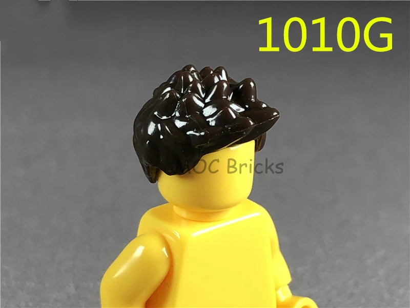 10 шт./лот кубики Moc DIY фигурки части мужские волосы Мини Аксессуары для кукол развивающие строительные блоки игрушки для детей рождественские подарки
