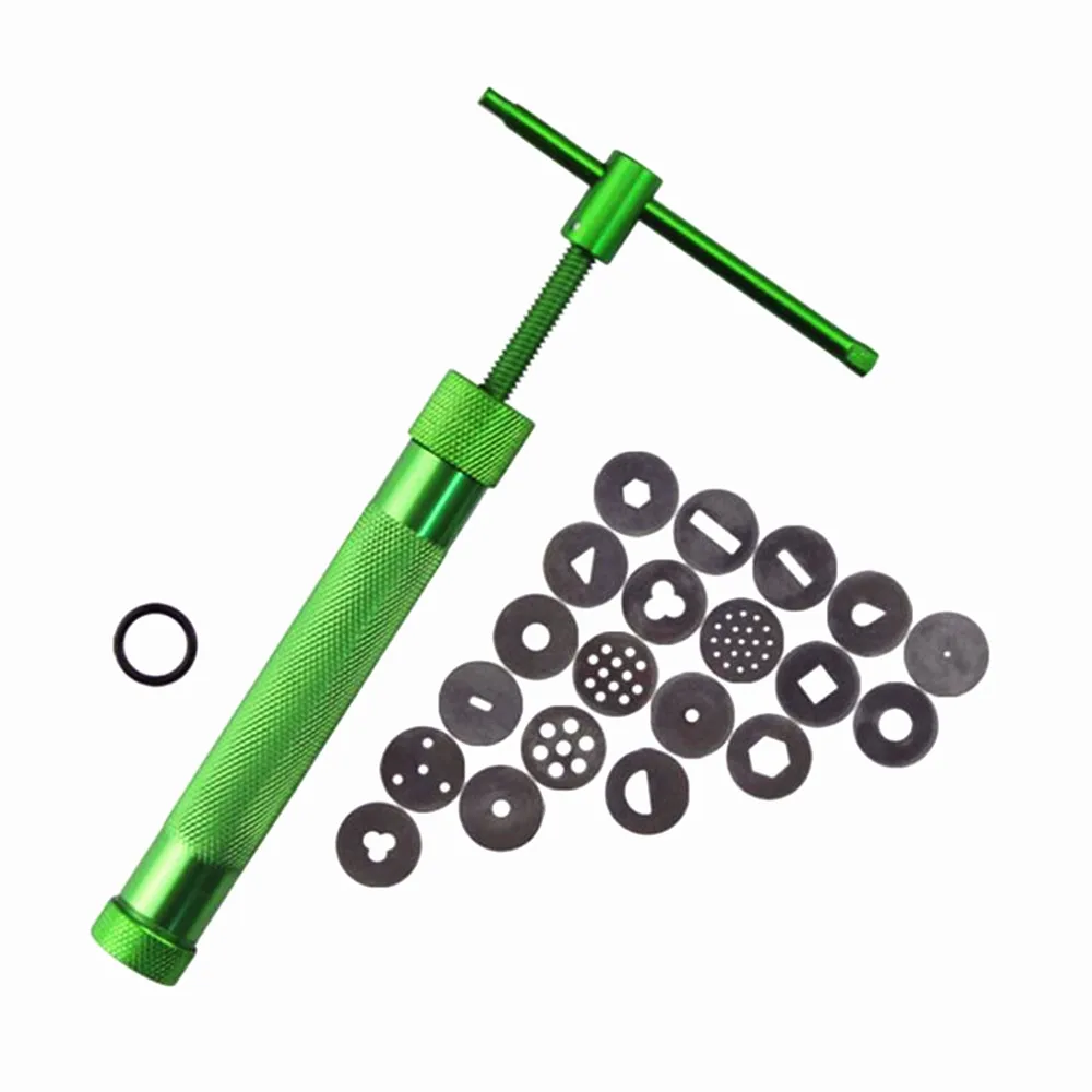 

Высококачественные экструдеры для зеленой глины, пистолет для скульптур, экструдер для глины и сахарной пасты, инструмент для скульптуры т...