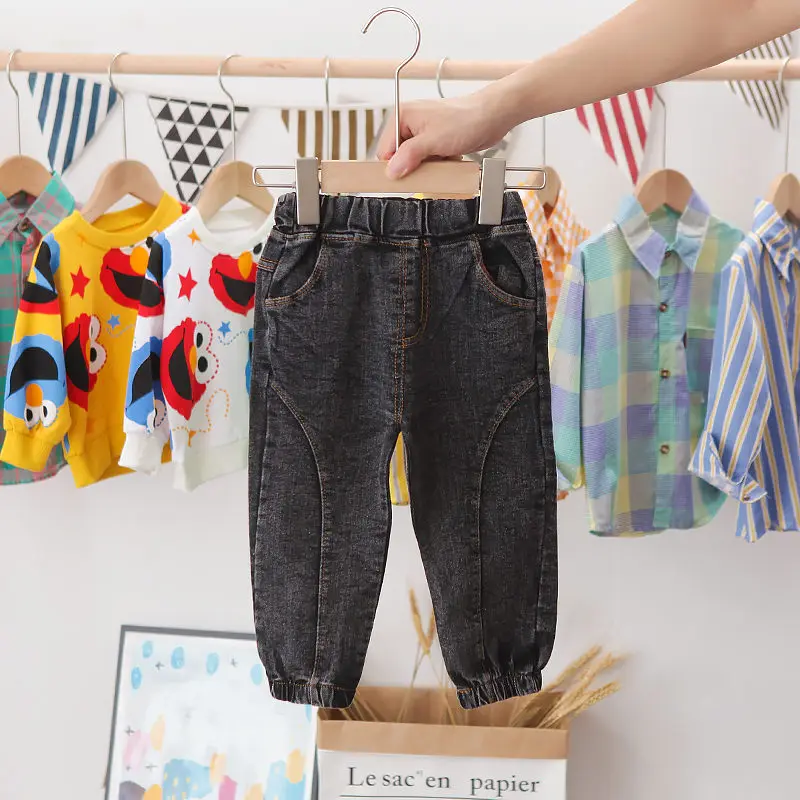 

2021 New Spring Baby Casual Tracksuit Children Boys Girls Hoodies Jacket Jeans 2Pcs Kids Suit Cotton Infant Clothing Sport Sets