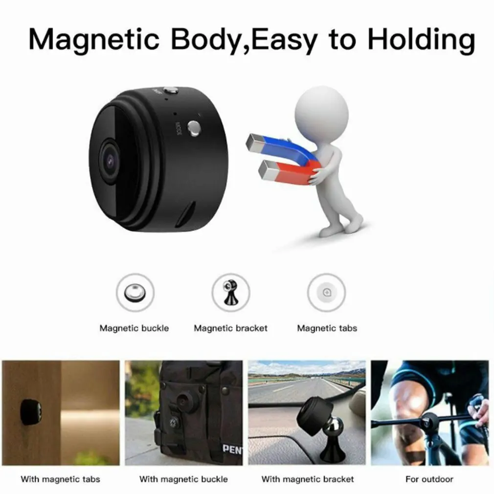 A9 беспроводная домашняя камера наблюдения Wifi умная HD 1080P маленькая