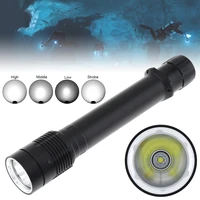 securitying professional diving flashlight waterproof 5 modes light l2 led underwater 100m scuba for long shot cave exploration