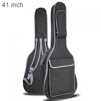 41 inch oxford fabric guitar case gig bag double straps padded 10mm cotton soft waterproof backpack