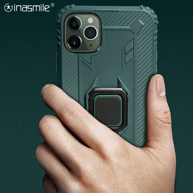 Excellent Anti fall Phone Case For iphone 11 pro max X Xs XR Cover Coque for 7 8 6 6s plus with ring strander | Мобильные телефоны