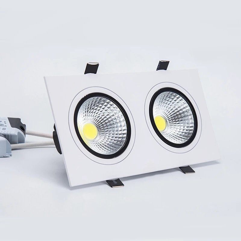 Белый светодиодный светильник с регулируемой яркостью 7 Вт 9 12 15 35 cob led spot 220 В/110 В