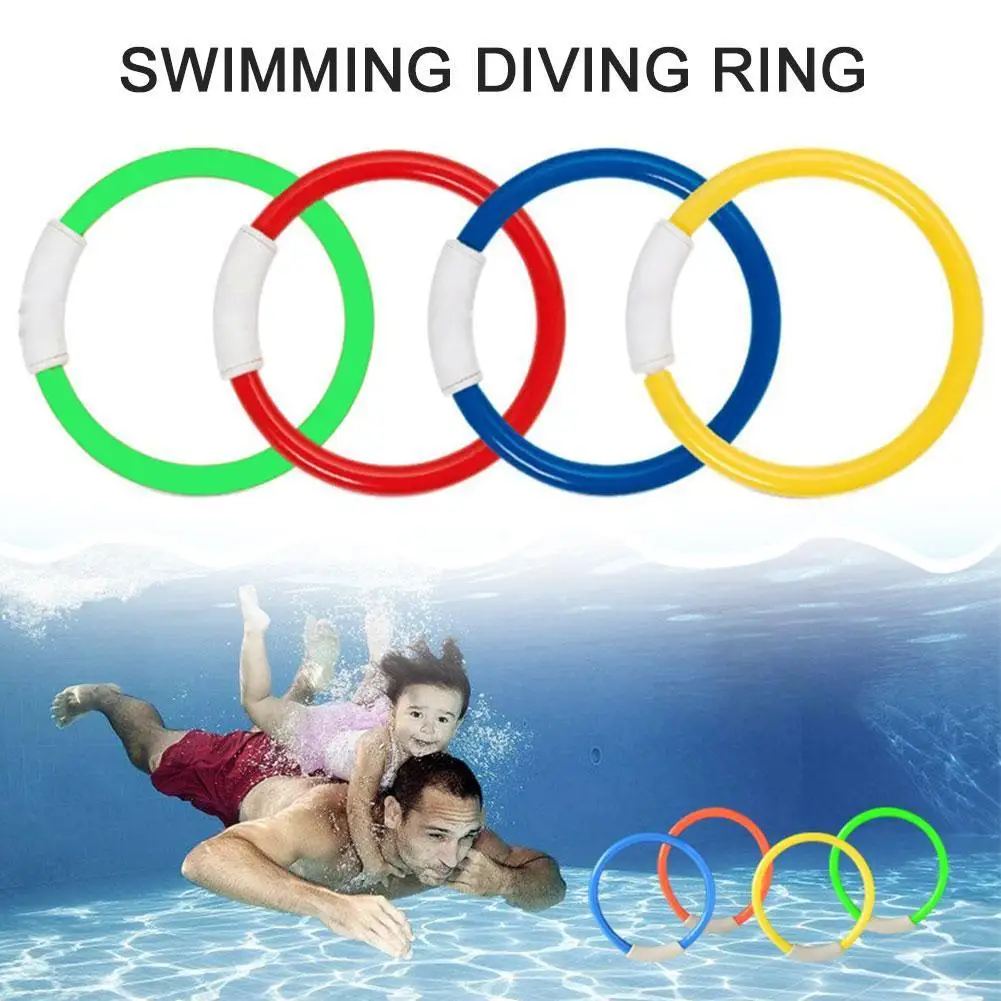 

4Pcs/set Swimming diving ring Swimming pool swimming ring supplies diving A6M4