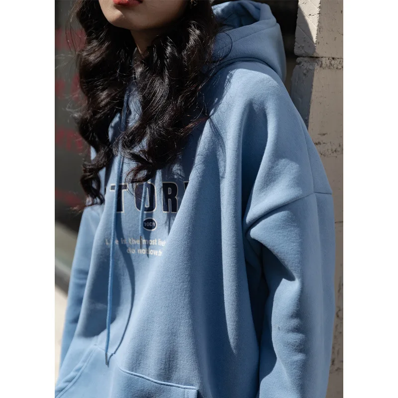 Осень/Зима 2021 Женская парная худи толстовка из флиса спортивный костюм