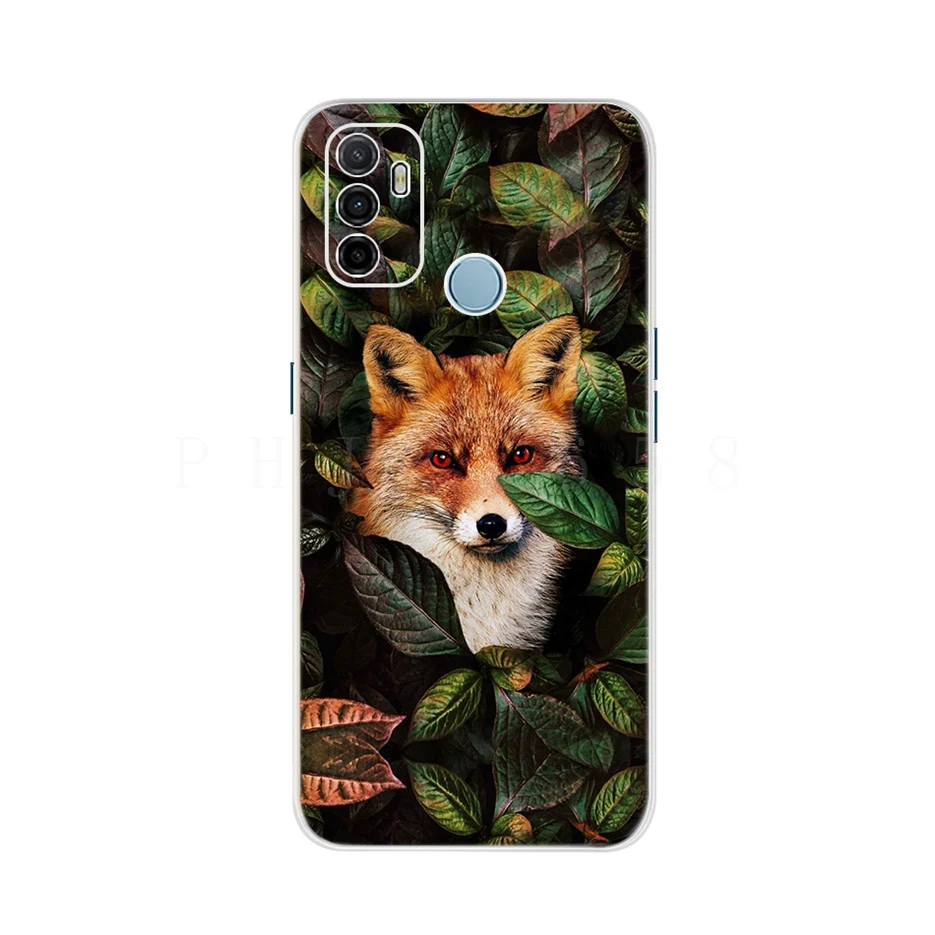 For Oppo A53 Case Cute Cat Painted Cover For Oppo A53 Phone Cases CPH2127 OppoA53 Full Coque Bumper 6.5'' Oppo A 53 Phone Fundas oppo cover