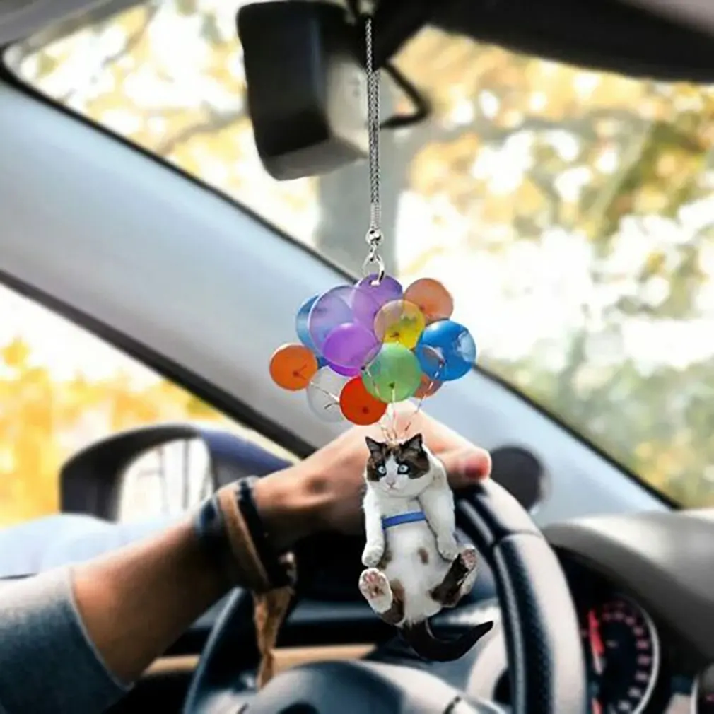 

Подвесное украшение для автомобиля, подвеска в виде кота с эффектом 3D, подарок на день рождения, праздничный подарок, креативное украшение д...