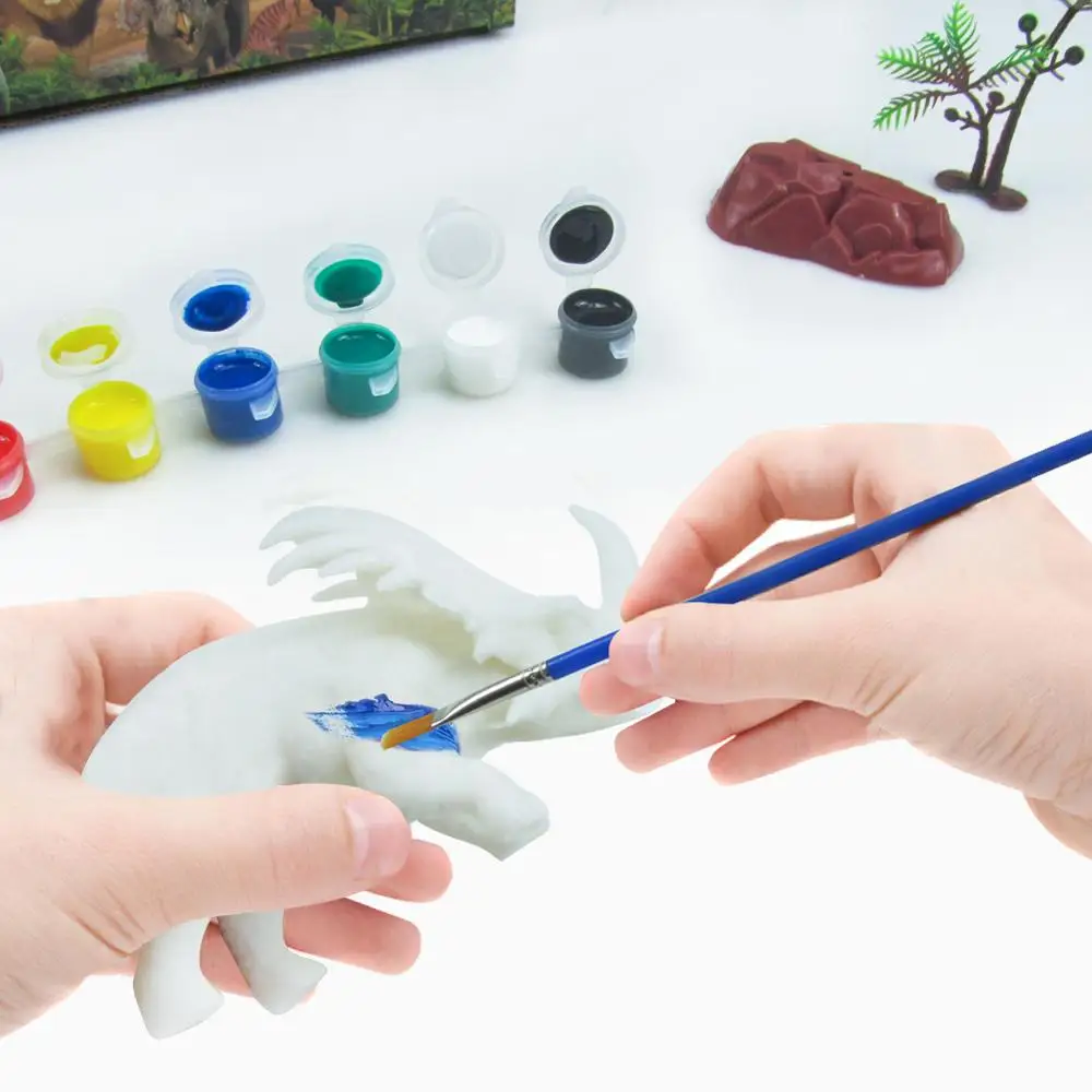 DIY раскраска 3D картина Животное Динозавр Модель Рисунок граффити игрушка набор