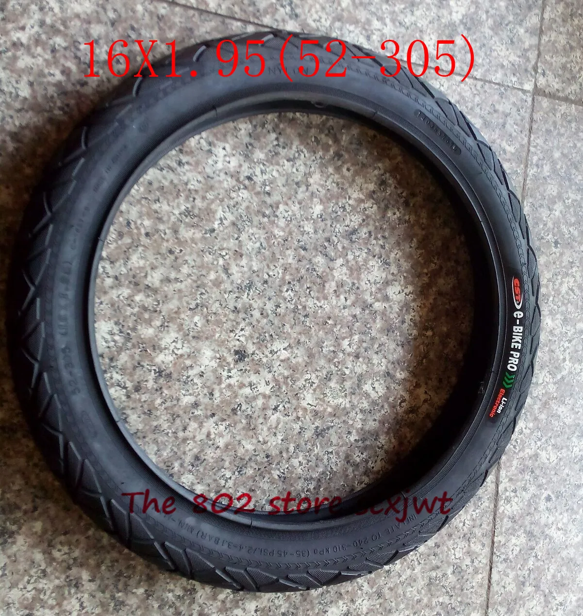 

High quality 16X1.95(52-305) tube tyre 16*1.95 Inner and Outer tyre for Lithium Tram Bicycle Electric Vehicle
