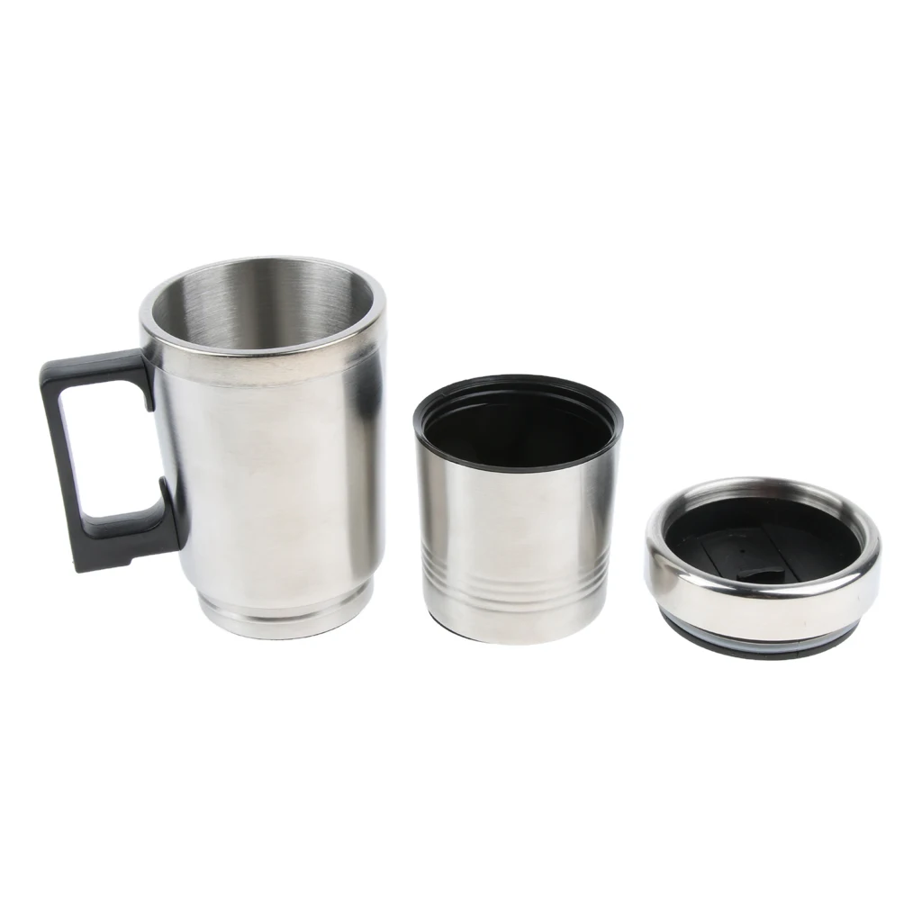 12 В в машину Кофеварка чайник бутылка нержавеющая сталь чашка с подогревом 300