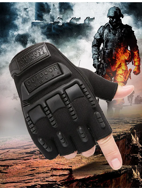 

Outdoor Half Finger men's and women's gloves tactical combat motorcycle riding Fitness Gloves female special forces training