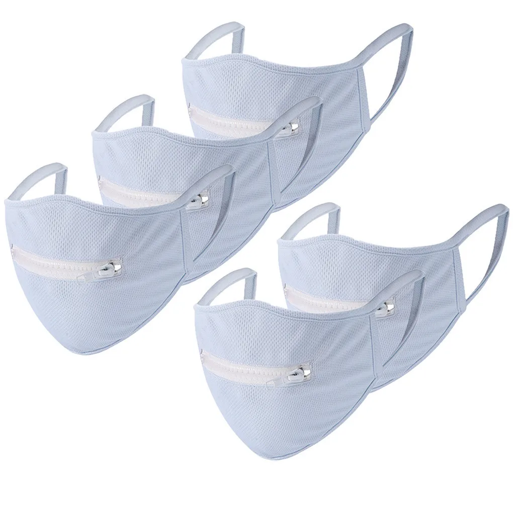 Моющиеся защитная маска для мужчин и женщин многоразовая с замком-молнией легко