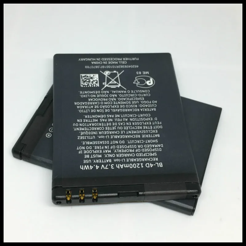 Оригинальная батарея VICS BL-4D мобильный телефон для NOKIA N97mini N8 E5 E7 702T T7-00 T7 N5 808