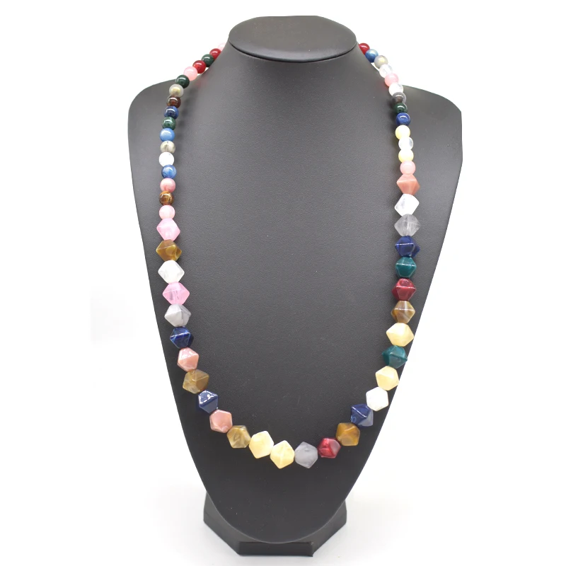 

Long Line Acrylic beads chain good quality lady fashion handmade necklace sweater chain chic colorful jewelry women accessory