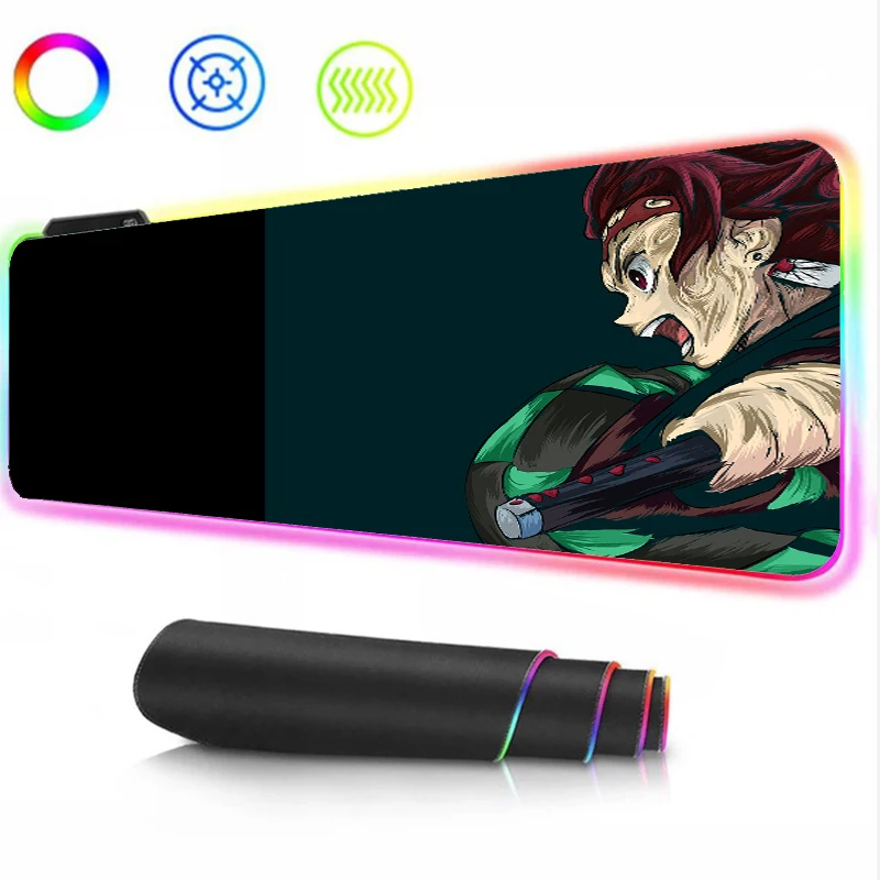 

MRGLZY RGB Colorful Mouse Pad Yuanshen Mouse Pad Table Mat Business Internet Cafes Gaming Game Pad Seaming Durable Thicknon-slip