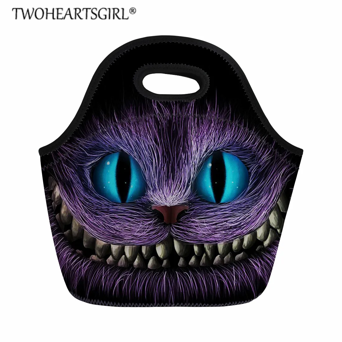 Неопреновые сумки для обеда twoheart с изображением Чеширского кота детский Ланч