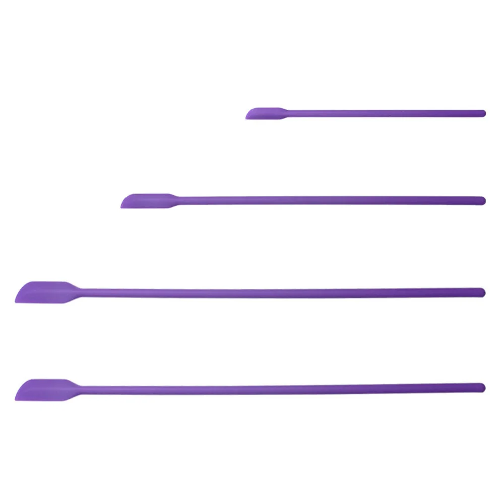 

1 Set 4Pcs Silicone Spatulas Small Makeup Spatulas Kitchen Mini Spatulas Set