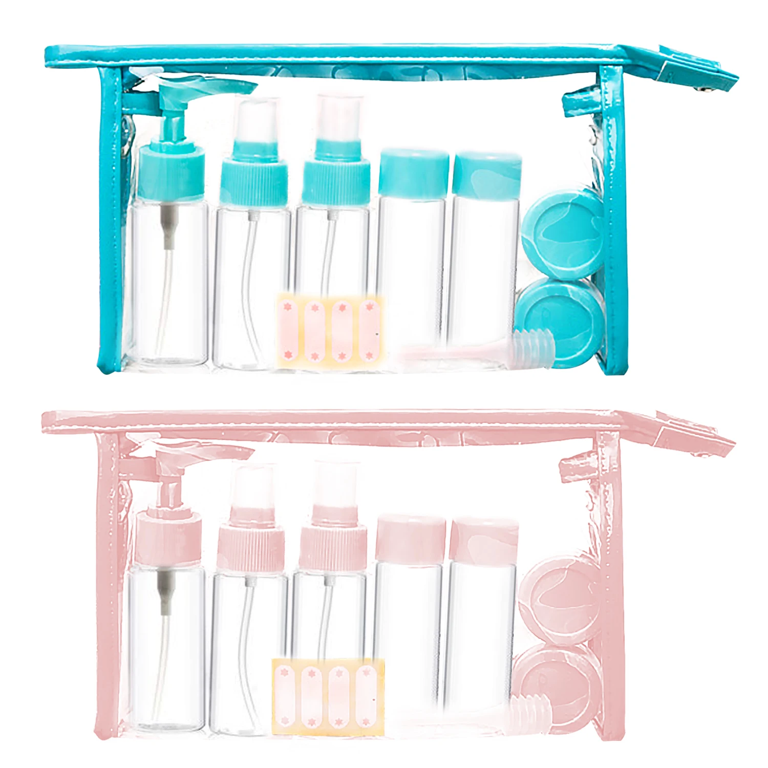 Набор пустых флаконов для путешествий 11 шт. набор прозрачных шампуня жидких