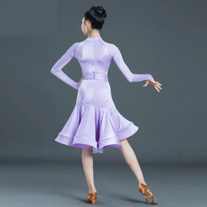 Детское платье для латиноамериканских танцев с длинным рукавом | Тематическая