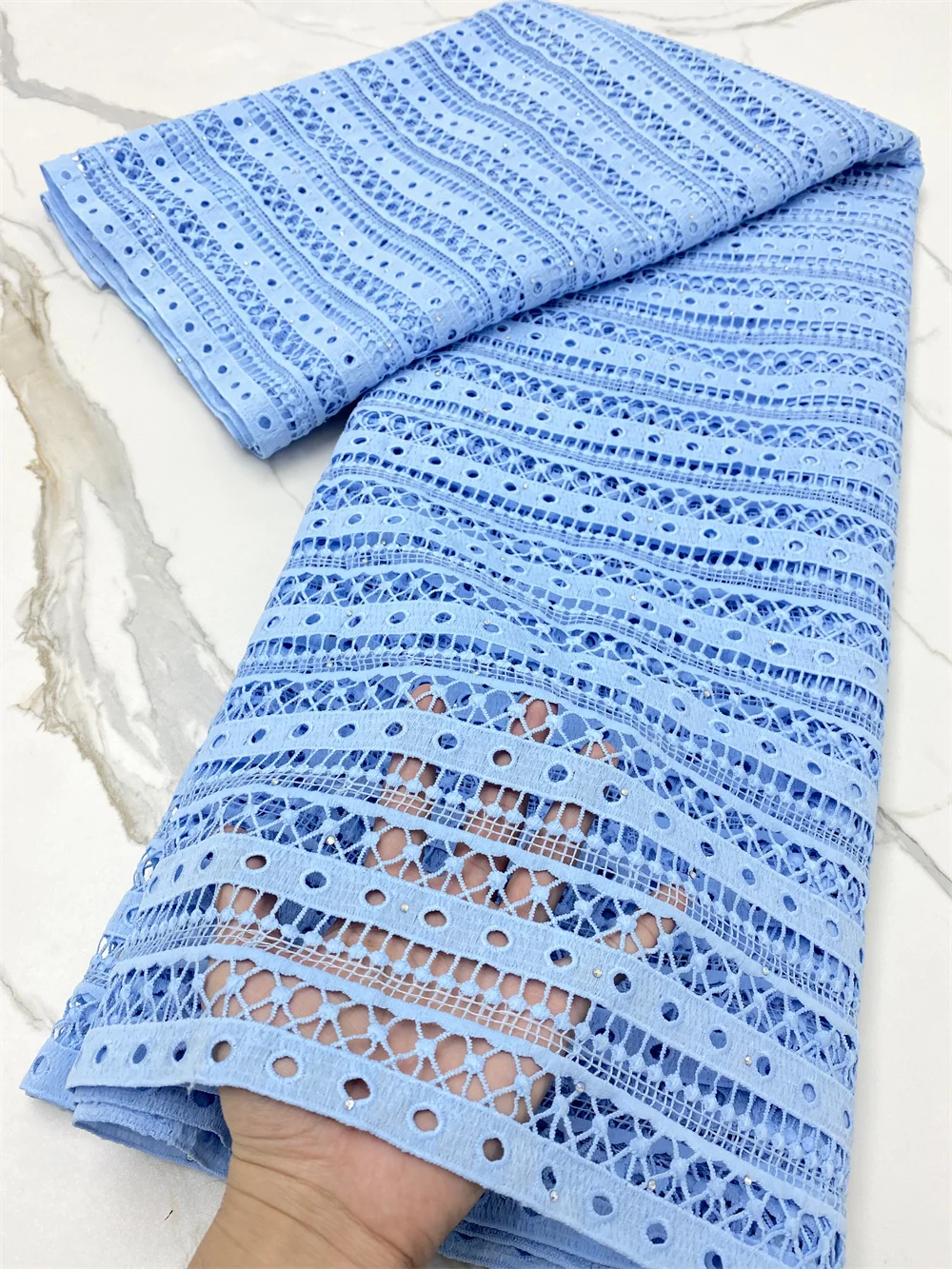 

Африканская кружевная ткань XIYA, водорастворимый гипюр 2021, французская сетчатая кружевная ткань, Высококачественная нигерийская кружевная ...