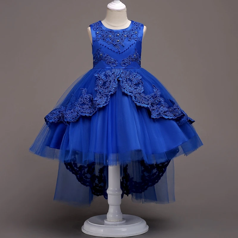 Skyyue Flower Girl Dresses 6 Colors Court Train Bow Floor Length Girls Pageant Kids Party Lace for 584 | Свадьбы и торжества