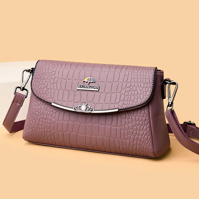 

New Elegant Shoulder Bag Girl Fashion Crossbody Bags In Soft Leather Messenger Bag Women Luxury Handbags Designer Sac A Main
