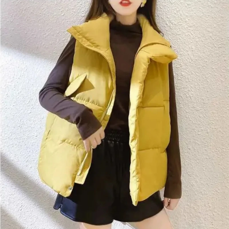 

Women Warm Vest Women Loose Sleeveless Parka Jacket