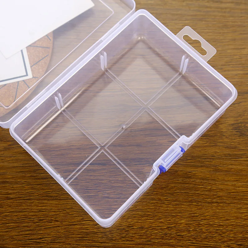 

Large-Capacity Transparent Plastic Cosmetics Storage Box Holder Case Display Organizer Container 16.5cm*12cm*5.8cm
