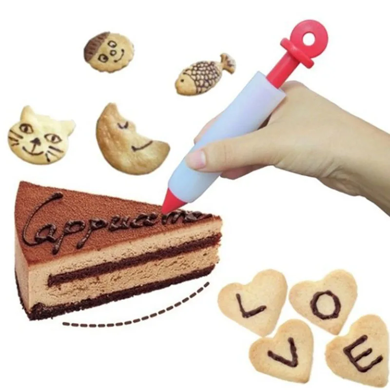 4 силиконовых пастели печенье ручки для торта письма пустышки шоколадные