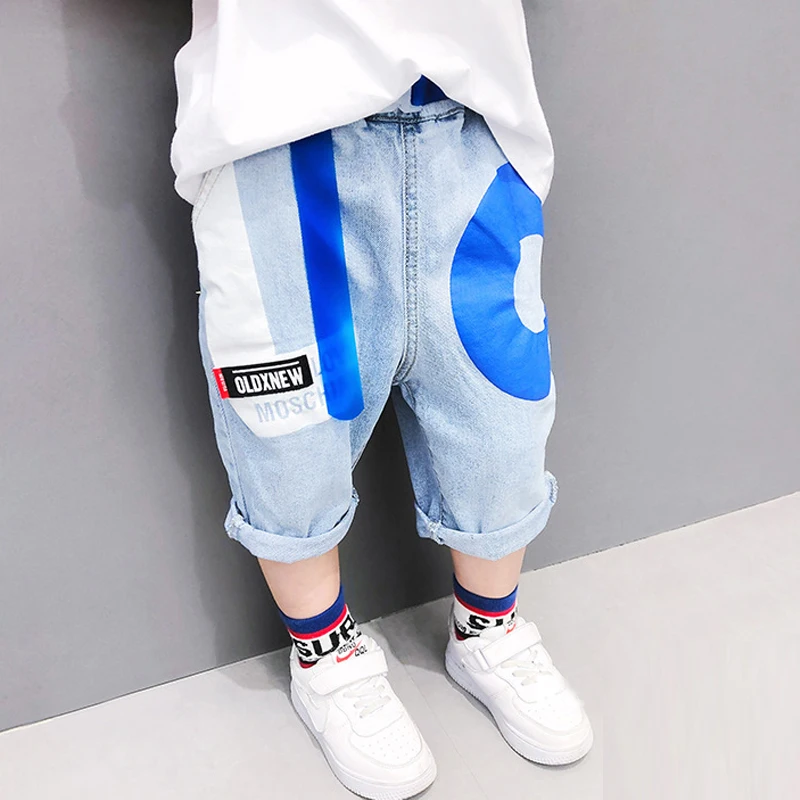 Детские летние джинсовые шорты высокого качества повседневные хлопковые рваные