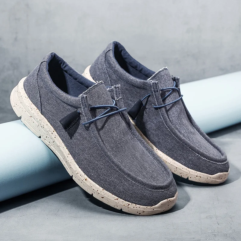 

2021 men's canvas casual shoes non-slip vulcanized shoes spring and summer men's sports shoes