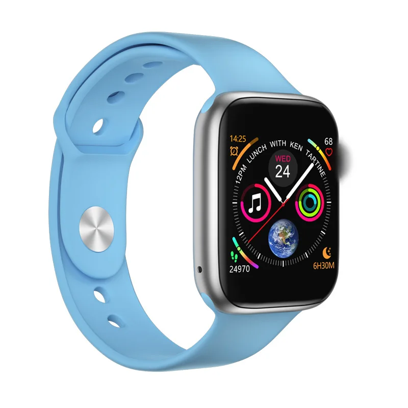 I5 для Apple Watch Монитор Сердечного Ритма Смарт-часы водонепроницаемые фитнес-трекер кровяное давление вызов Smartwatch для iOS Android - Цвет: blue silver