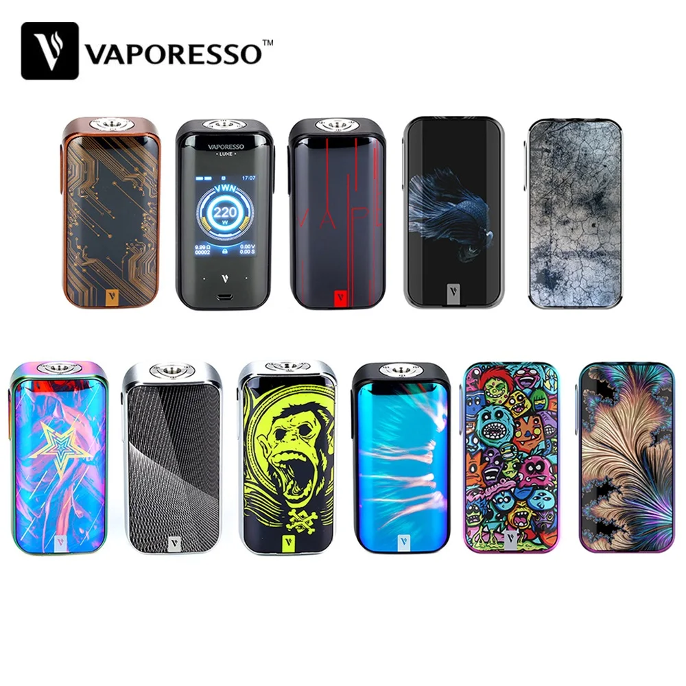 Vaporesso люкс 220 Вт сенсорный экран TC мод с 2,0 дюймовым сенсорным экраном и платой OMINI 4,0 чипсет и 0,001 s режим скорости стрельбы