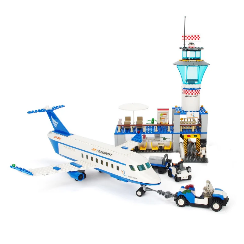 Набор для сборки городских самолетов грузов пассажирский аэропорт станция