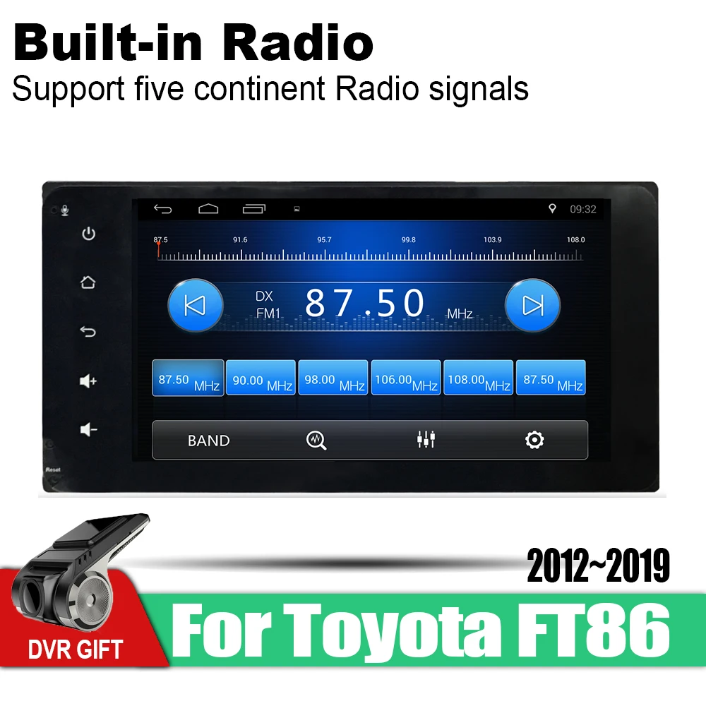 Автомобильный gps мультимедийный плеер ZaiXi для Toyota 86 FT86 GT86 2012 ~ 2019 автомобильный