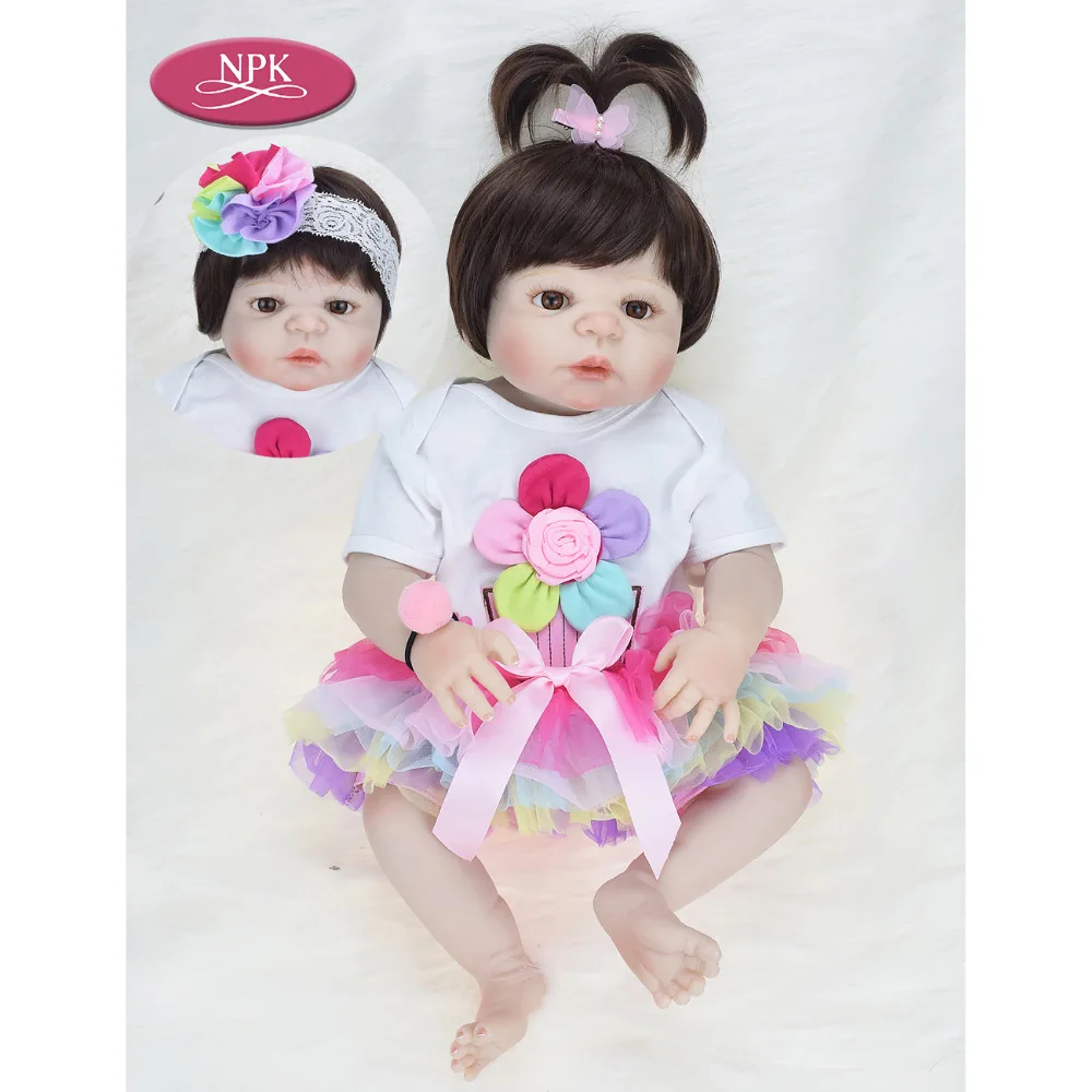 Реалистичные куклы реборн из настоящего силикона для девочек детские игрушки