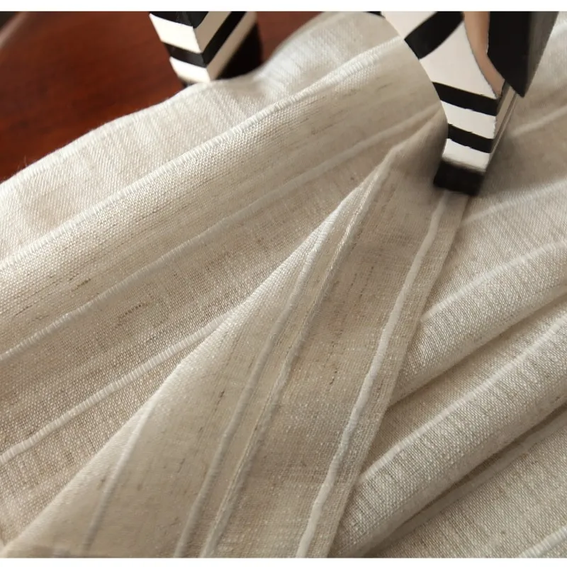 Linen stripe curtain yarn For Living Room Striped white bedroom Window Drapes Bedroom Kitchen curtains kids | Дом и сад