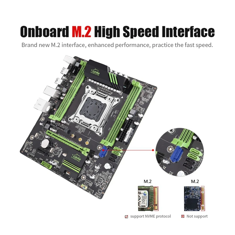 JINGSHA X79 LGA 2011 материнская плата 4 канальный DDR3 64G регистровая и ecc память