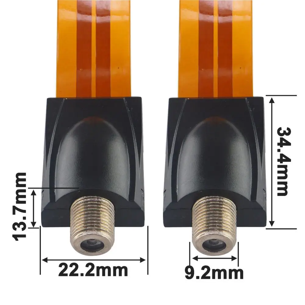 Ультраплоский коаксиальный кабель с разъемом F Высокочастотный плоский для окон