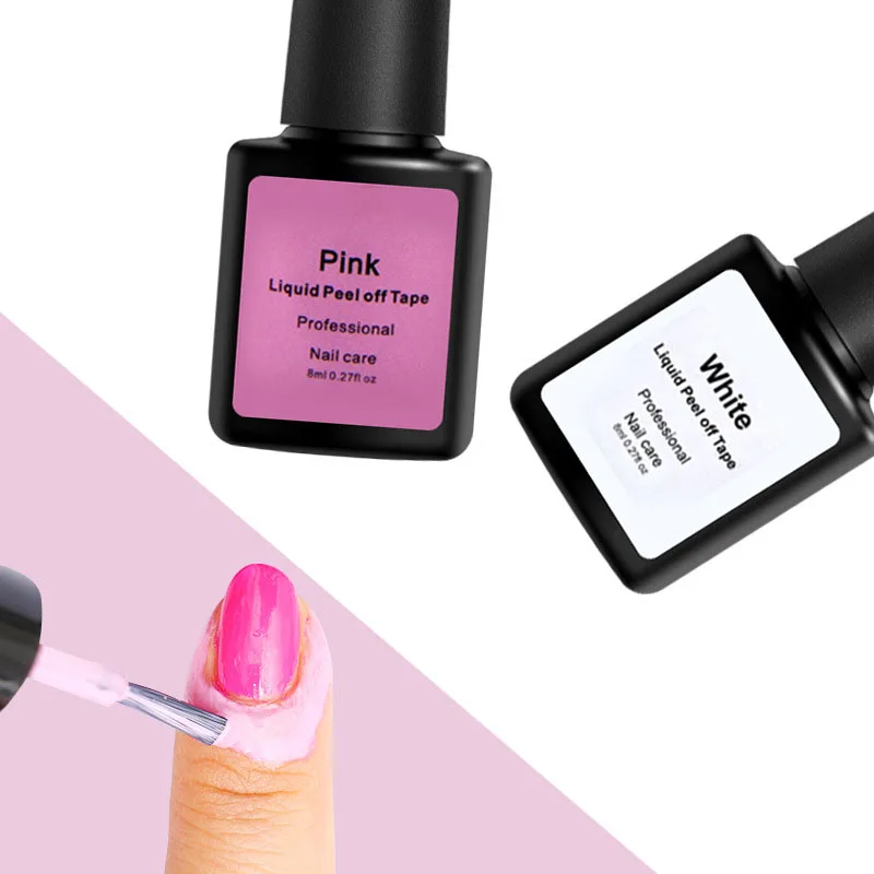 8 мл/бутылка Отшелушивающий защитный лак для ногтей маникюра защита от перелива