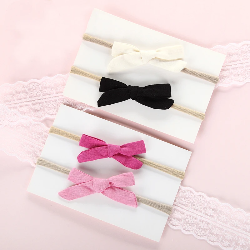 4 шт./лот новые головные повязки для девочек элегантная головная повязка с бантом