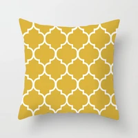 4545cm nordic simple yellow moose decorative pillow case decorativos home sofa cushion cover farmhouse home decor