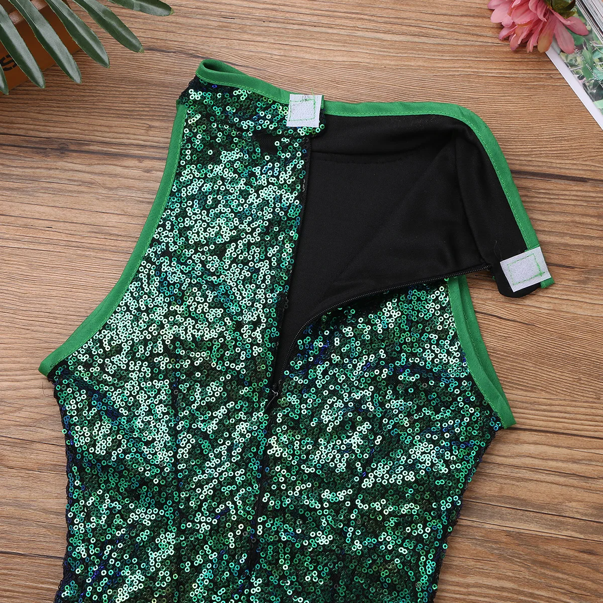 Детские джазовые танцевальные костюмы топы шорты носки комплект с блестками в