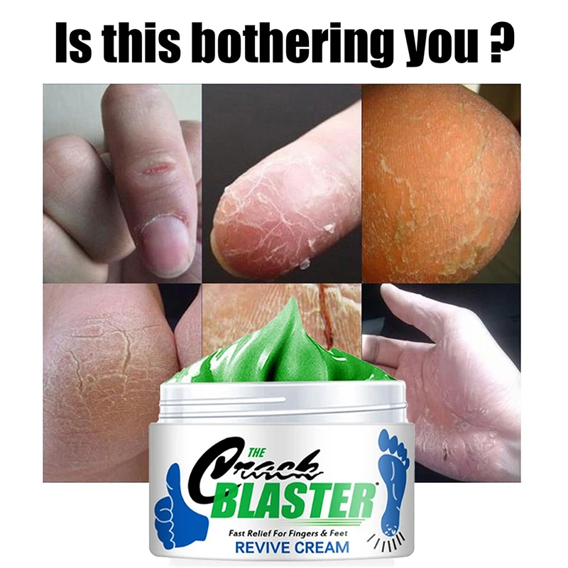 

Crack Blaster Revive Cream Anti-Drying Crack Foot Cream Heel Cracked Repair Cream Removal Dead Skin Hand Feet Care 15g