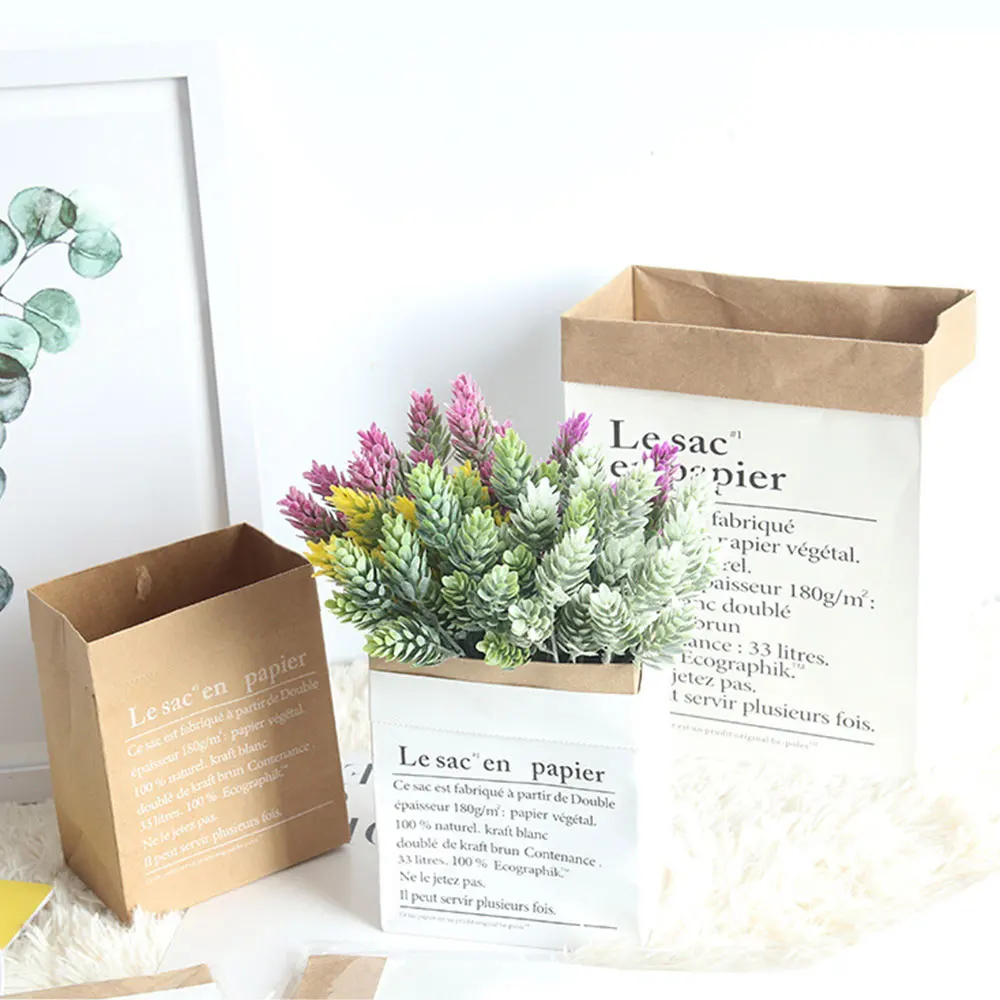 Корзина для сушеных растений сделай сам Свадебный пакет из крафт бумаги