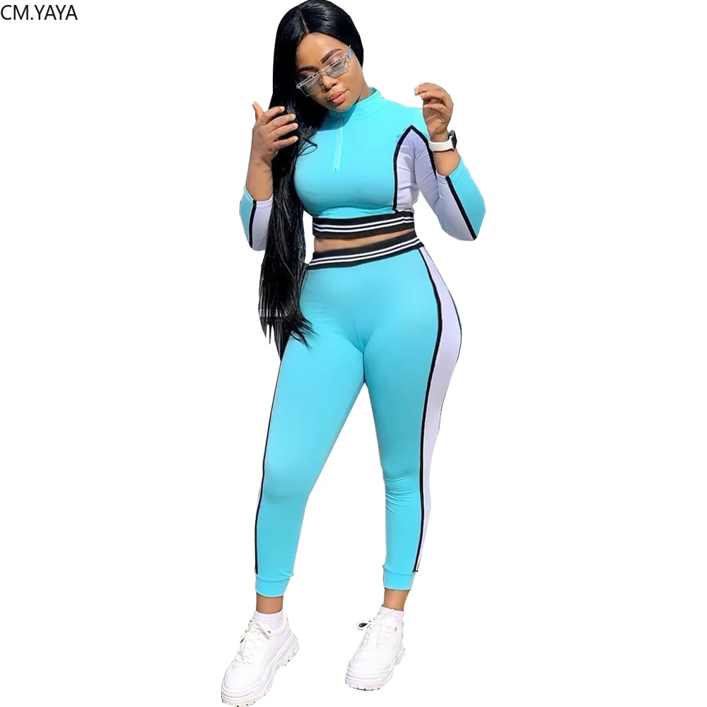 Зимний женский комплект спортивный костюм с длинным рукавом укороченный верхний